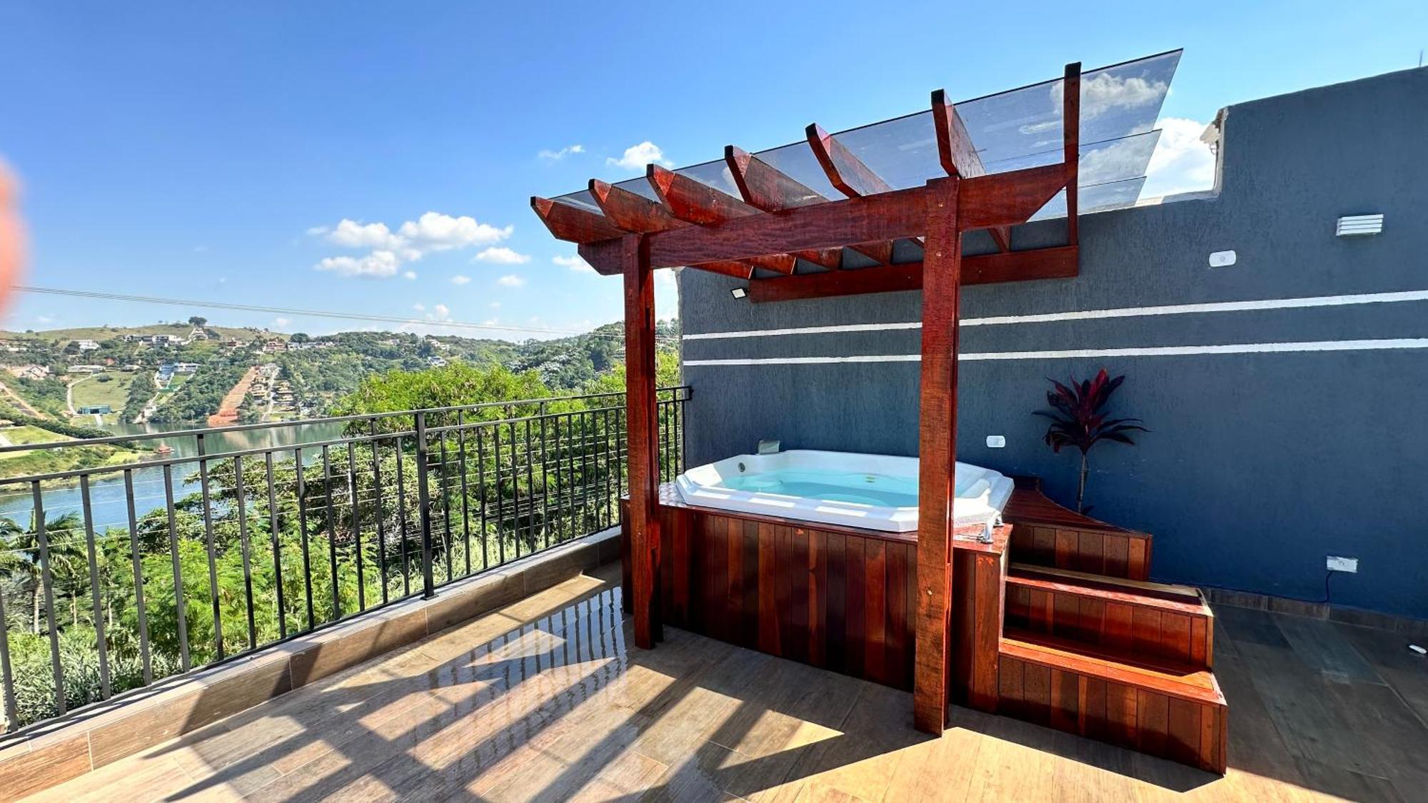 Chacara Gama Em Condominio Igarata-Sp - Jacuzzi Com Hidromassagem, Piscina E Sauna 外观 照片