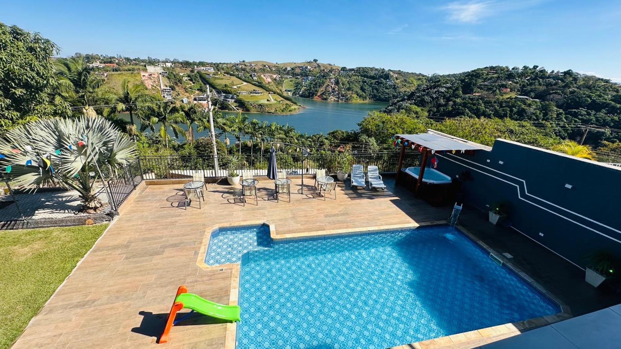 Chacara Gama Em Condominio Igarata-Sp - Jacuzzi Com Hidromassagem, Piscina E Sauna 外观 照片